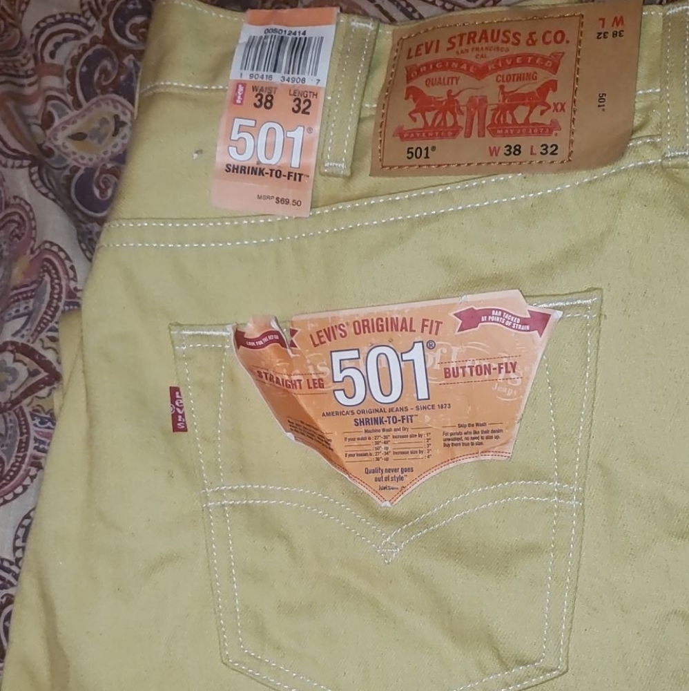 MENS 38×32 LEVIS 501 JEANS